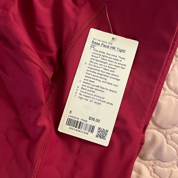 NWT Lululemon Bace Pace High Rise Running Tight 25” - Picture 6 of 7